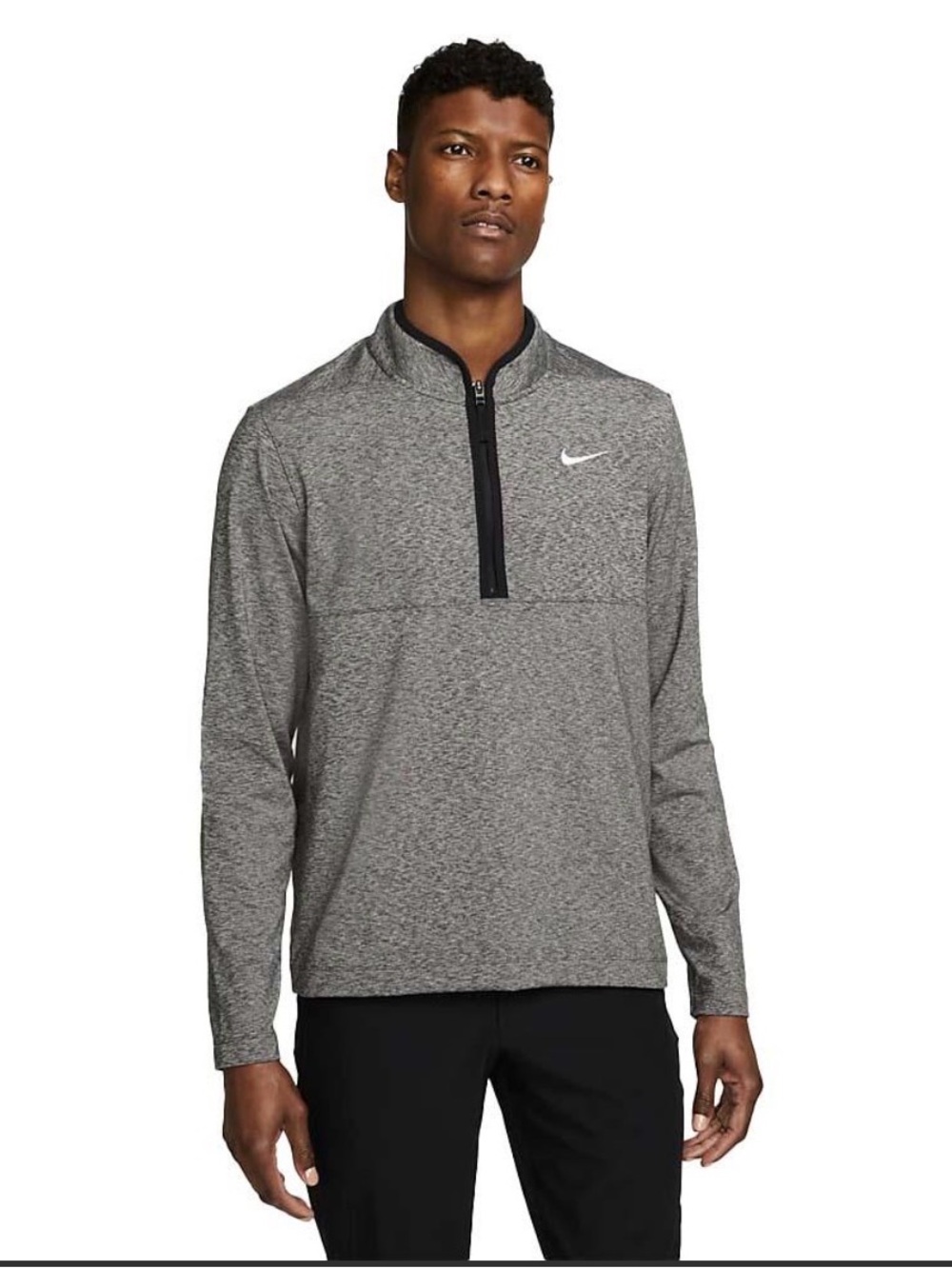 Nike Dri-FIT Victory Half-Zip Golf Top Pullover Grey Men’s Size L - DH1261